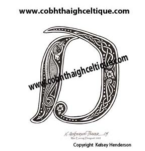 "D" Celtic Seahorse