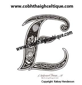 "E" Celtic Bear
