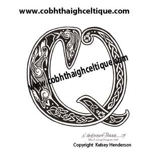 "Q" Celtic Hound & Rabbit