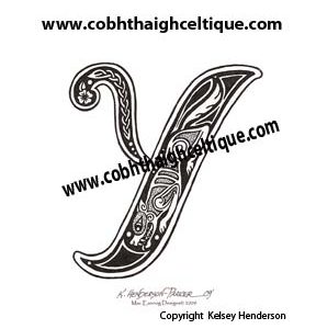 "Y" Celtic Wolf