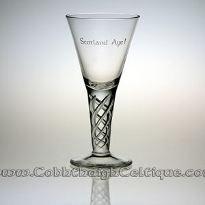 Jacobite Engraved Glass: Scotland, Aye!